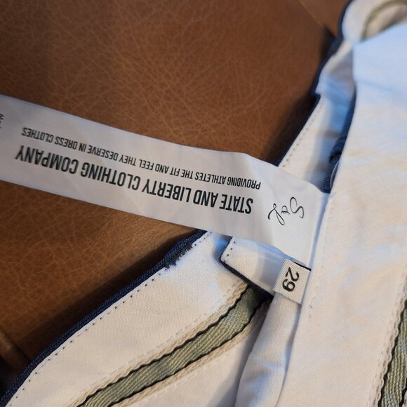 State & Liberty Athletic Fit Suit Pants - Heathered Navy - Picture 5 of 6